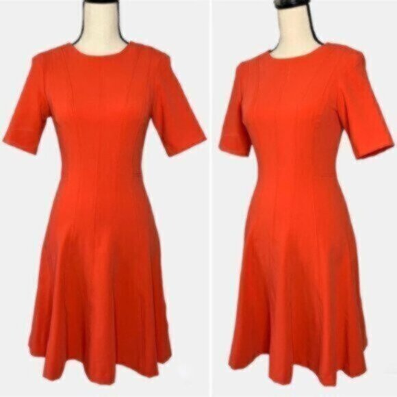 NWT Banana Republic Orange Panel Fit & Flat Sheath Office Dress - Picture 2 of 11